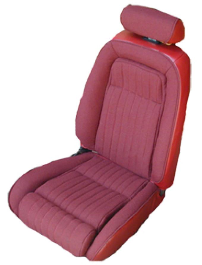 Acme Auto Front Sport Buckets with Head Rests, Leg Lumbar and Rear Bench Seat Upholstery U637