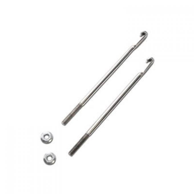 Scott Drake 1967-70 Mustang Battery Hold Down Bolt Kit, Stainless Steel (24F Series) D0AZ-10756-SS