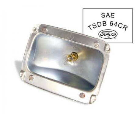 Scott Drake 1965-1966 Ford Mustang Tail Light Housing, Concours with FoMoCo Logo C5ZZ-13434-B