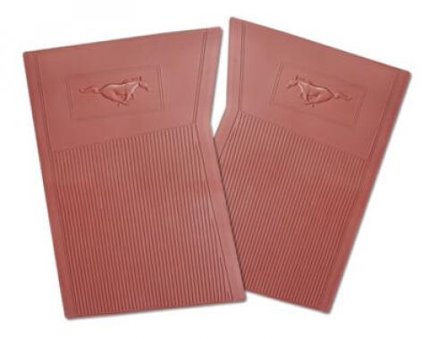 Scott Drake 1965-1966 Ford Mustang PVC Pony Floor Mats (Dark Red) C5ZZ-6513086-DR