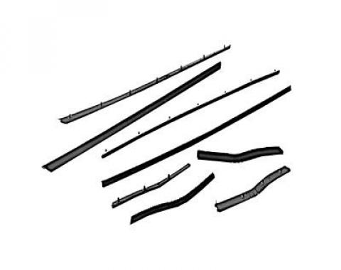 Scott Drake 1965-66 Mustang Economy Window Channel Strip Set, Coupe & Convertible C5ZZ-6521458-9E