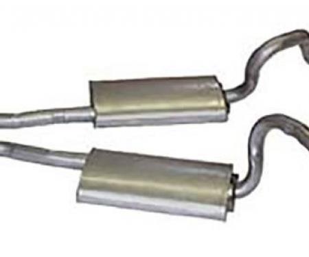 Scott Drake 1971-73 Mustang Exhaust (Mach1 Dual Exhaust Sys 2.25", Requires Mach1 Tips) D1ZZ-5257-TRK