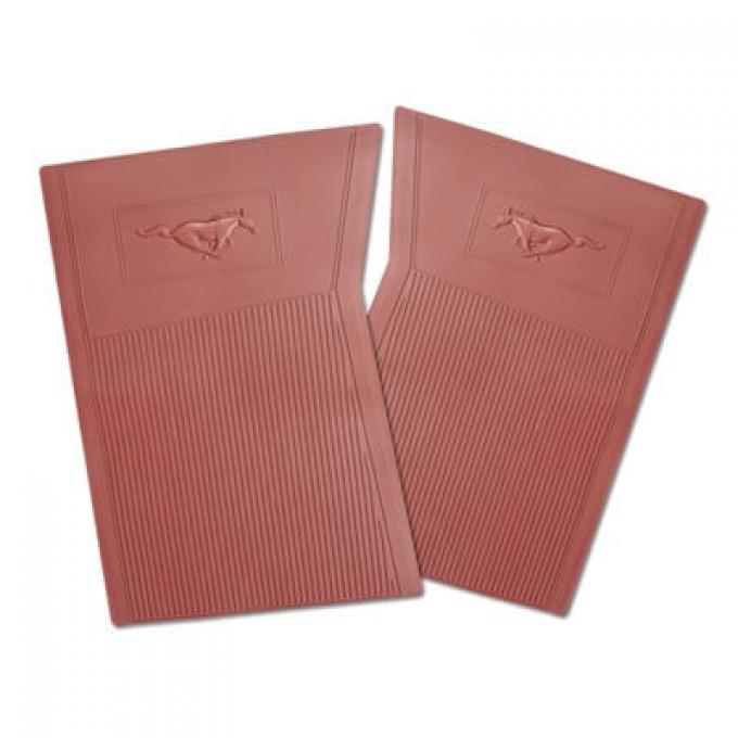 Scott Drake 1965-1966 Ford Mustang PVC Pony Floor Mats (Dark Red) C5ZZ-6513086-DR