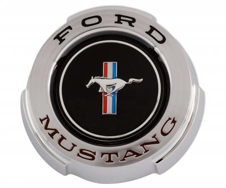 Scott Drake 1965 Ford Mustang Concours Chrome Gas Cap with Running Pony C5ZZ-9030-B