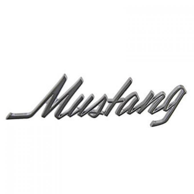 Scott Drake 1969-1973 Ford Mustang Fender and Trunk Emblem, Pin On, Mustang Script C9ZZ-16098-A