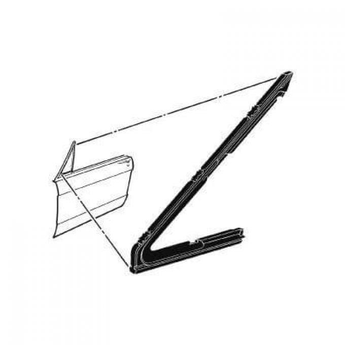 Scott Drake 1964-1966 Ford Mustang Vent Window Seals C5ZZ-6521448-9B