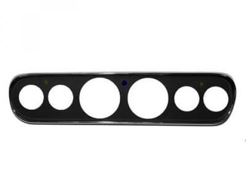 Scott Drake 1965-1966 Ford Mustang 6 Hole Instrument Bezel Black C5ZZ-10838-6-BK