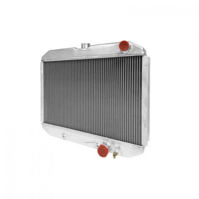 Scott Drake 1967-69 Mustang 24" High Performance Aluminum Radiator SB w/Transmission Cooler 338-2AL