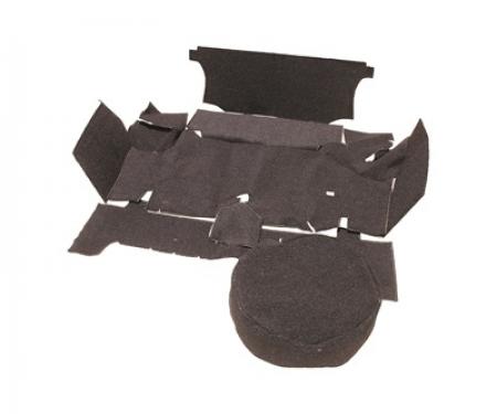 Scott Drake 1967-1968 Ford Mustang Trunk Carpet Kit (Coupe, Black) TMK-CP-67-BK