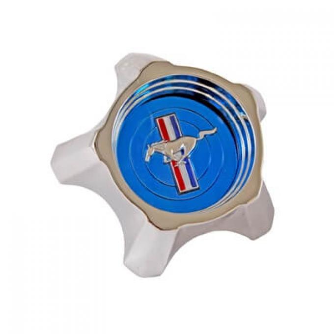 Scott Drake 1967 Ford Mustang Styled Steel Hub Cap (Blue, Original Design) C7ZZ-1130-A