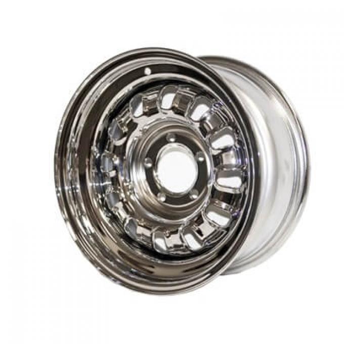 Scott Drake 1968-1969 Ford Mustang 1968-69 Mustang 15X7 Chrome Styled Steel Wheel C8OZ-1007-D