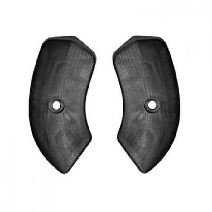 Scott Drake 1964-1967 Ford Mustang 64-67 Seat Hinge Covers (Black) C5ZZ-6561692-3B