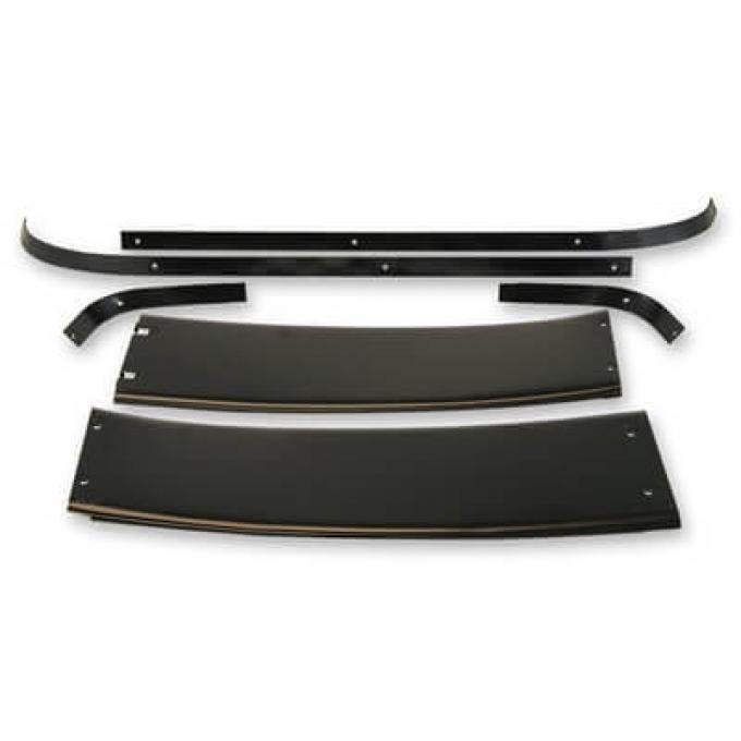 Scott Drake 1967-1968 Ford Mustang 1967-68 Mustang Fastback Rear Roof Molding Set C7ZZ6331144-83K