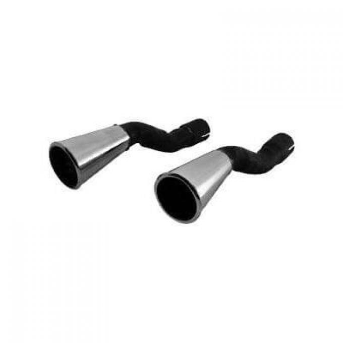 1965-66 Ford Mustang Dual Exhaust Tips & Trim Kit – Trumpets, Rings, Rear Valance By Maryland Mustang