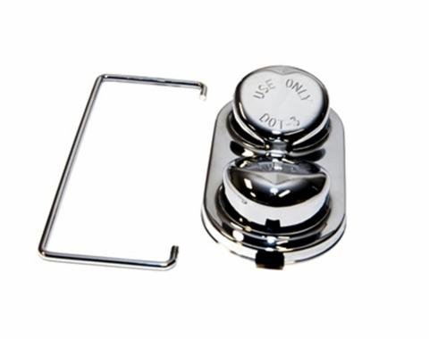 Scott Drake 1967-1973 Ford Mustang 67-73 Drum Brake M/C Cap Chrome D3AZ-2162-C