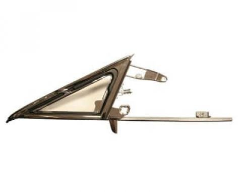 Scott Drake 1968 Ford Mustang Vent Window Frame and Glass Assembly, Clear, Passenger Side C8ZZ-65222404CK
