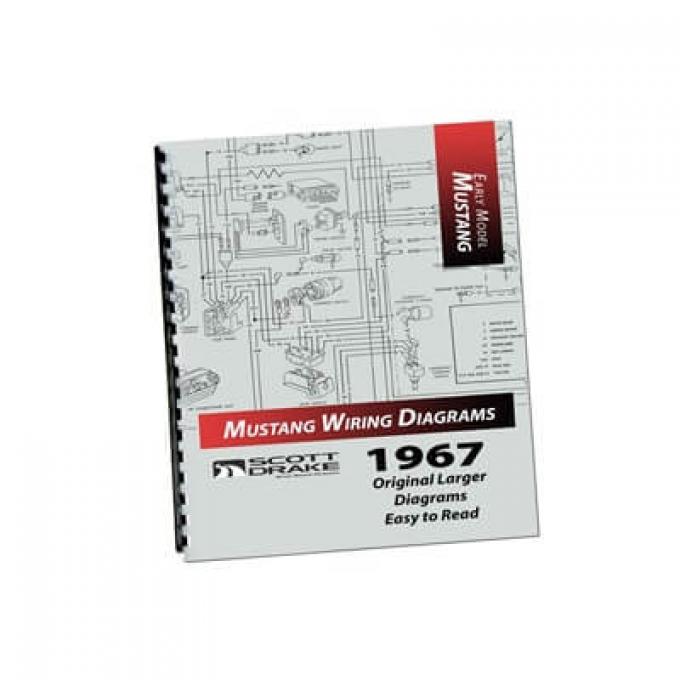 Scott Drake 1967 Ford Mustang 1967 PRO Wiring Diagram Manual (Large Format) MP-3-P