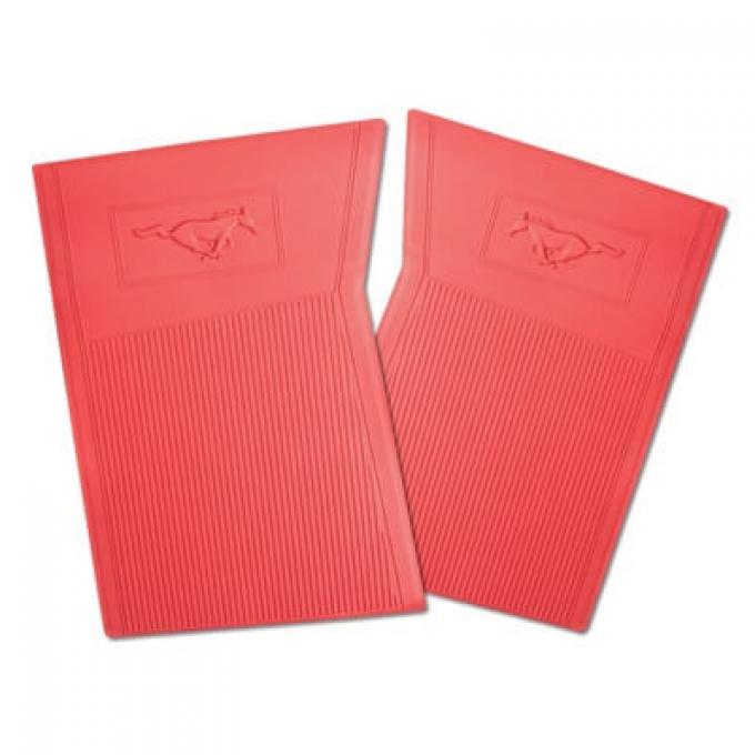 Scott Drake 1965-1966 Ford Mustang PVC Pony Floor Mats (Red) C5ZZ-6513086-RD