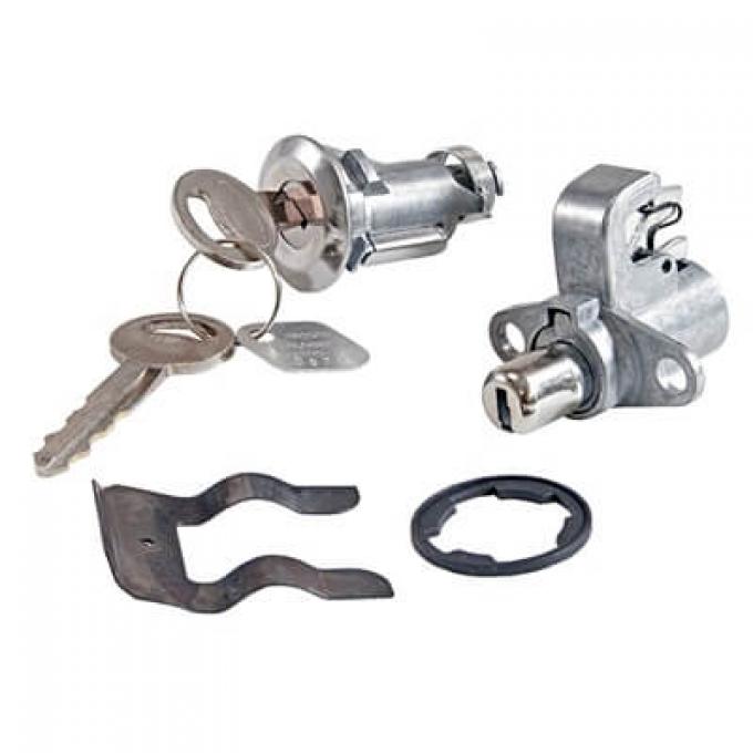 Scott Drake 1969-1970 Ford Mustang 69-70 Glovebox & Trunk Lock Set C9ZZ-6506072-K