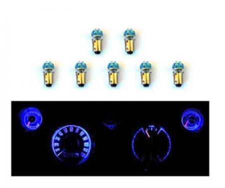 Scott Drake 1967-1968 Ford Mustang Instrument Panel LED Light Bulb Set SD-6768-GA-BL