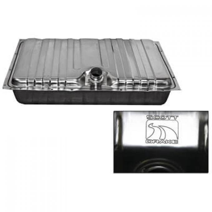 Scott Drake 1969 Ford Mustang 1969 Mustang Stainless Steel Fuel Tank with Drain Plug C9ZZ-9002-SS