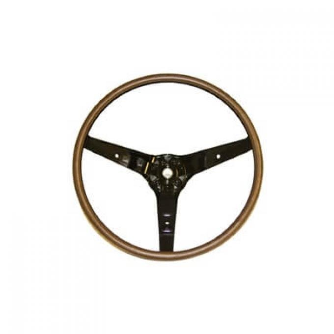 Scott Drake 1969 Ford Mustang 1969 Mustang Deluxe Rim Blow Steering Wheel C9AZ-3600-BK