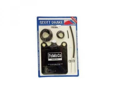 Scott Drake 1966 Ford Mustang Windshield Washer Deluxe Kit, Complete KIT-WIP-2