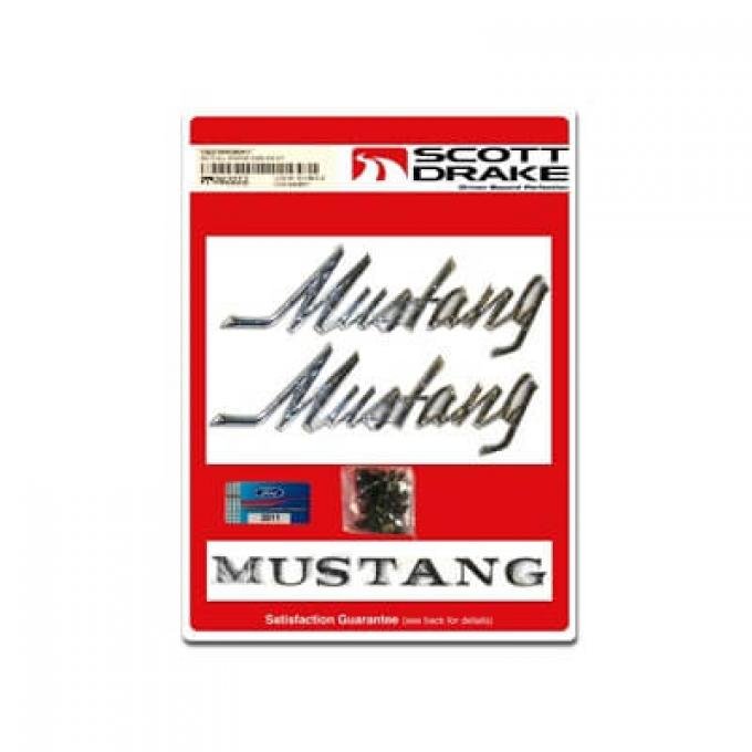 Scott Drake 1969-1972 Ford Mustang 69-72 Emblem Kit, Pin On, Mustang C9ZZ-6540282KIT