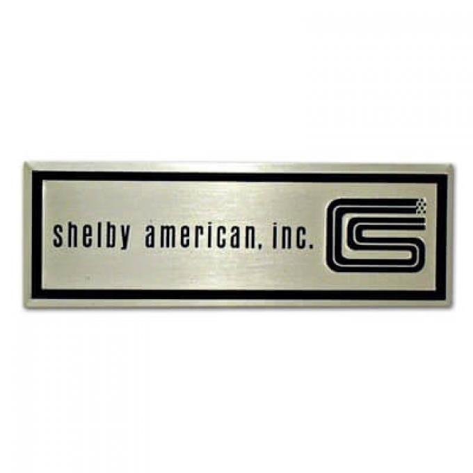 Scott Drake 1965-1966 Ford Mustang Sill Plate Emblem, Shelby S1MS-6513208-T