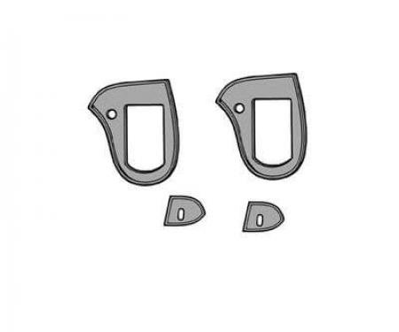 Scott Drake 1967-1968 Ford Mustang 67-68 Outside Door Handle Pads C7ZZ-6522428-9K