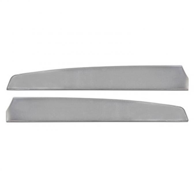 Scott Drake 1967 Ford Mustang Deluxe Door Panel Inserts, Brushed Aluminum C7ZZ-65237A223N