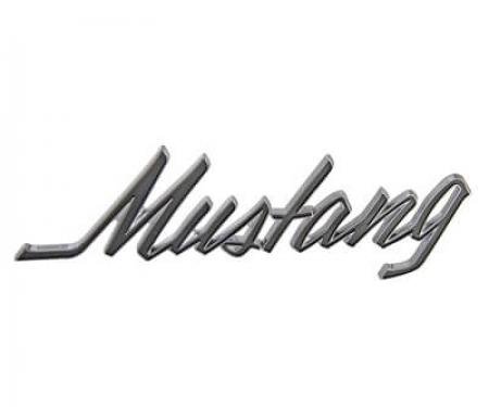 Scott Drake 1969-1973 Ford Mustang Fender and Trunk Emblem, Pin On, Mustang Script C9ZZ-16098-A