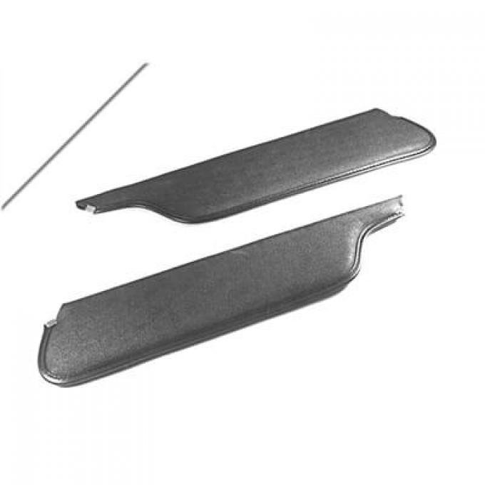 Scott Drake 1964-1966 Ford Mustang 64-66 Sun Visors (White) C5ZZ-6504104-WT