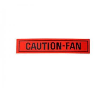 Scott Drake 1968-1969 Ford Mustang Caution Fan Decal DF-31