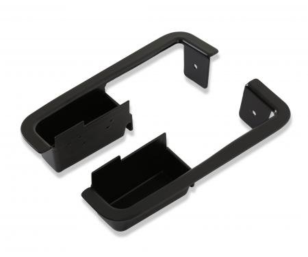 Scott Drake 1970 Ford Mustang Deluxe Metal Door Cups (Black, Pair) D0ZZ-6524046-7B