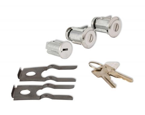 Scott Drake 1965-1966 Ford Mustang Door Lock and Ignition Cylinder Set C5DZ-6222050-A