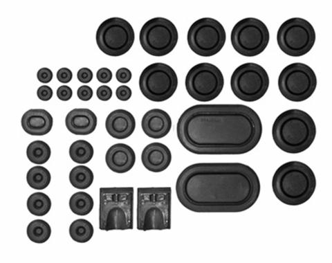 Scott Drake 1968 Ford Mustang 1968 Mustang Rubber Grommet Kit (39 Pc) C8ZZ-6511135-K