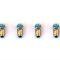 Scott Drake 1964-1968 Ford Mustang Instrument Panel LED Replacement Bulbs, Blue 1895, Set of 4 SD-1895-BL