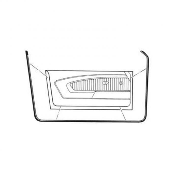 Scott Drake 1969-1970 Ford Mustang 69-70 Door Weatherstrips C9ZZ-6520530-1A