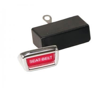 Scott Drake 1965-1966 Ford Mustang Seat Belt Reminder Light (Stick-On) C6OZ-10C876-A1