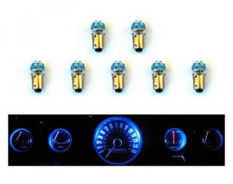 Scott Drake 1965-1966 Ford Mustang Instrument Panel LED Light Bulb Set, 5-Gauge Cluster SD-66-GA-BL