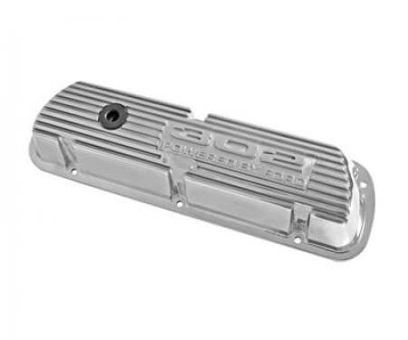 Scott Drake 1968-1973 Ford Mustang 302 Polished Aluminum Valve Covers 6A582-302P