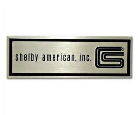 Scott Drake 1965-1966 Ford Mustang Sill Plate Emblem, Shelby S1MS-6513208-T