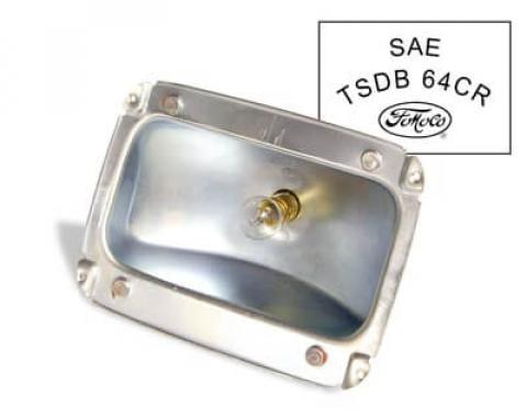 Scott Drake 1965-1966 Ford Mustang Tail Light Housing, Concours with FoMoCo Logo C5ZZ-13434-B