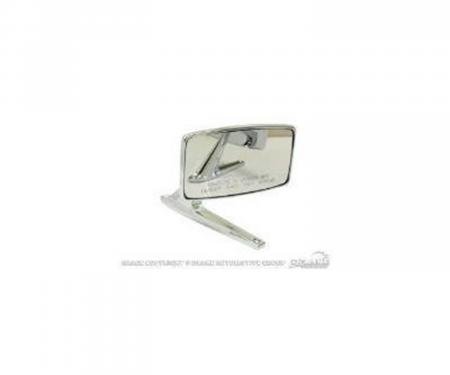 Scott Drake 1967-1973 Ford Mustang Exterior Standard Mirror Passenger Side with Convex Glass Chrome C7AZ-17696-C