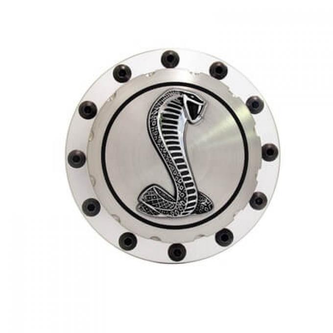 Scott Drake 1964-1973 Ford Mustang 64-73 Billet Fuel Cap (Cobra Emblem) B-9030-COBRA