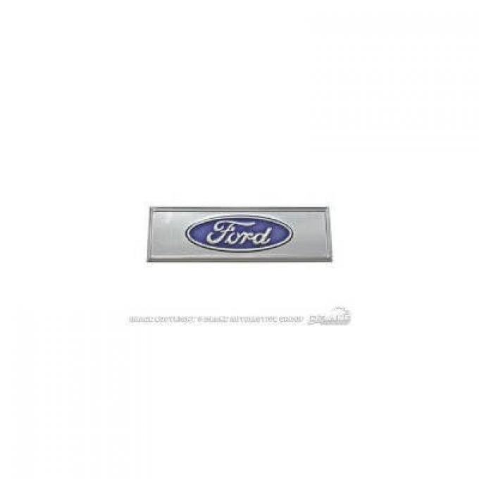 Scott Drake 1967-1973 Ford Mustang Sill Plate Emblem, Ford Logo, Blue C7ZZ-6513208-T