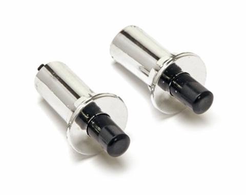 Scott Drake 1965-1967 Ford Mustang Courtesy Light Switches, Chrome, Pair C3AZ-13713-ACK