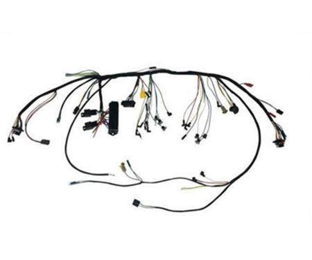 Scott Drake 1966 Ford Mustang Under-Dash Harness with Premium Fuse Box and Relays C6ZZ-14401-PFB