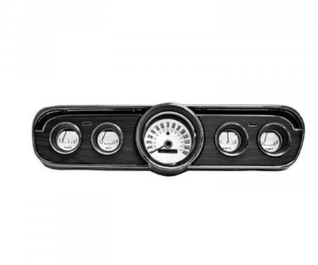 Scott Drake 1965 Ford Mustang 66 White Face Gauge Appliques (5 Piece) C6ZZ-10890-W